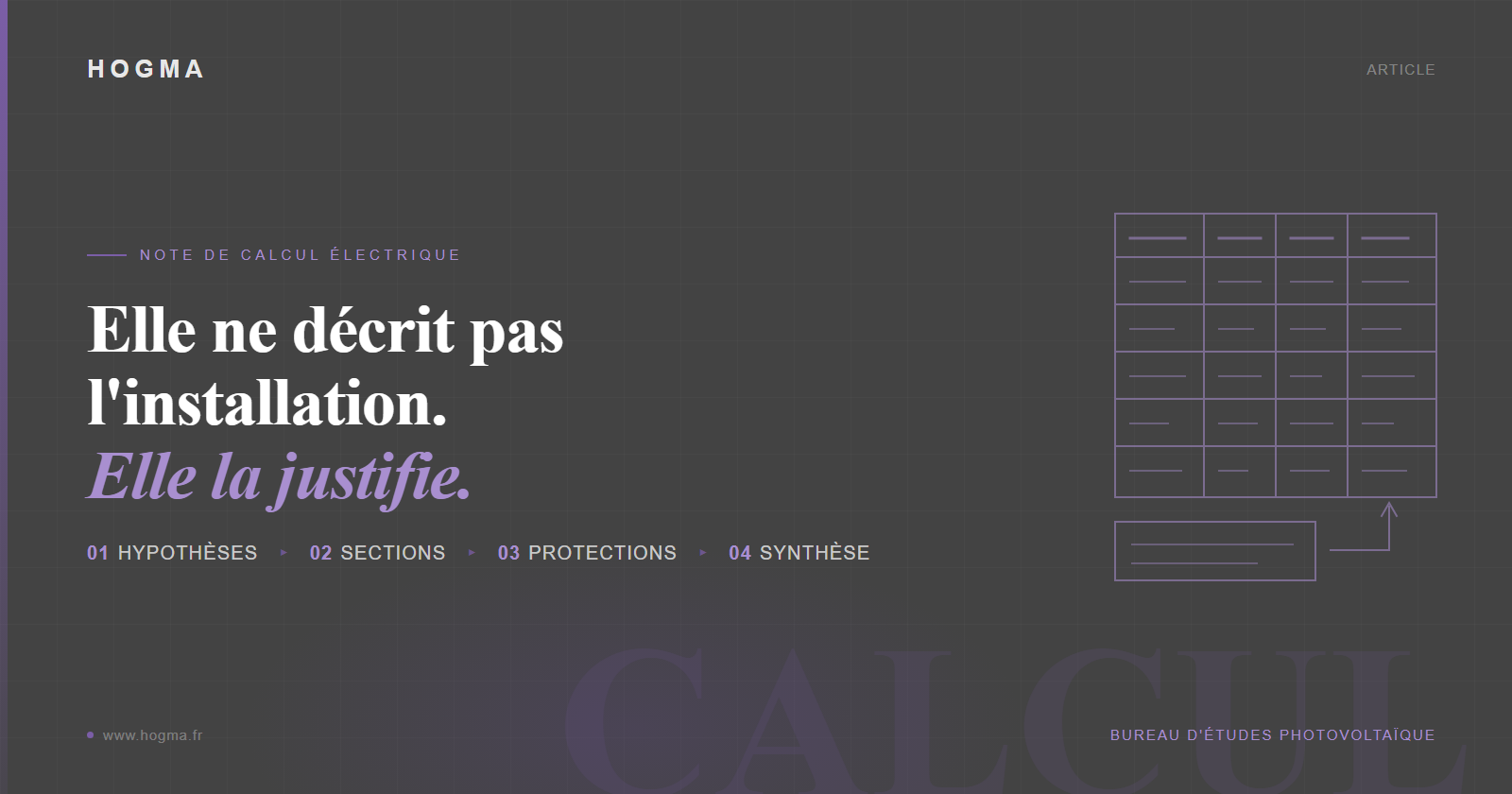 Note de calcul électrique : ce qu'elle prouve, et à quel moment elle se fige